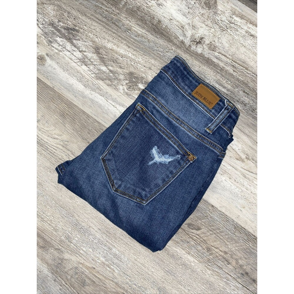 Just Blue Skinny Fit Distressed Raw Hem Style JB82246DK Size 7/28‎